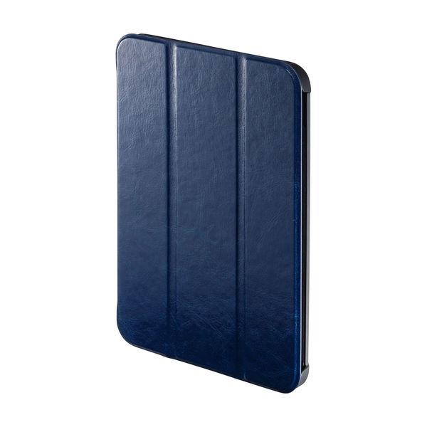 サンワサプライ iPad mini 2021 ソフトレザーケース　ブルー PDA-IPAD1807B...