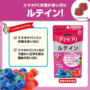 UHA味覚糖 UHAグミサプリ ルテイン(20...の詳細画像1