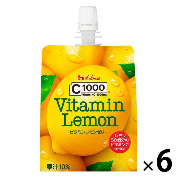 ゼリー飲料 C1000 ビタミンレモンゼリー 1箱（6個入） ハウスウェルネスフーズ 栄養補助ゼリー