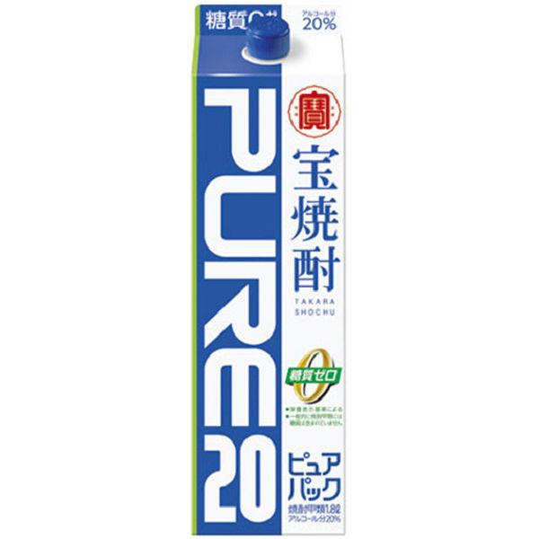 宝焼酎 ピュアパック 20°1.8L紙パック 1本