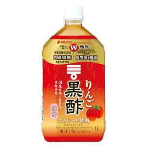 （機能性表示食品） ミツカン りんご黒酢ストレート 1000ml 1本 飲むお酢 お酢ドリンク リンゴ酢 ビネガー