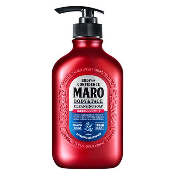 MARO（マーロ）ボディソープ 全身用クレンジングソープ ポンプ 本体 450ml