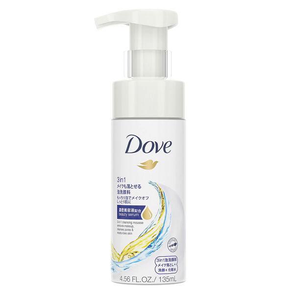 ダヴ(Dove) 3in1 メイクも落とせる洗顔フォーム 泡タイプ クレンジング 135ml