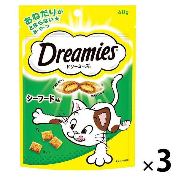 ドリーミーズ シーフード味 60g 3袋 キャットフード 猫 おやつ