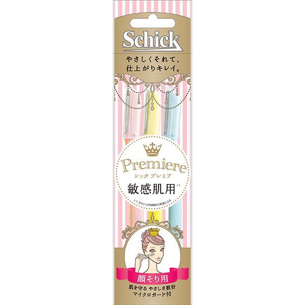 プレミア Lディスポ 敏感肌用 3本入 顔・眉毛用 男女用　カミソリ　剃刀　シック　Schick 敏...