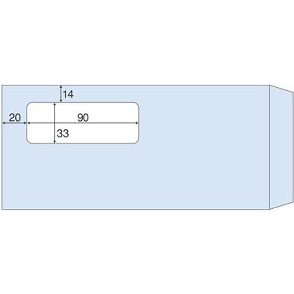 ヒサゴ 窓つき封筒（給与明細書用） MF34T 1箱（1000枚入）