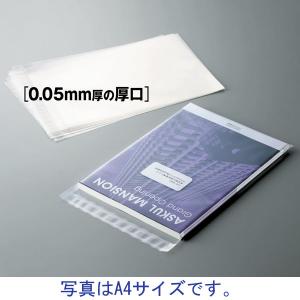 日本紙通商 OPP袋（テープ・フタ付き） 0.05mm厚 NPT-R21-010 A3 透明封筒 1袋（100枚入） OPP袋の商品画像