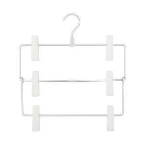 無印良品 アルミハンガー パンツ/スカート用 3段 約幅35×奥行3×高さ38.5cm 良品計画