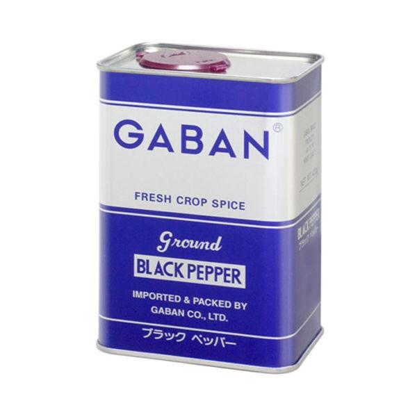 GABAN　ギャバン　ブラックペッパー　グラウンド　角缶　420g　1缶