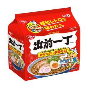 日清食品 出前一丁 5食パック [昔なつかし中華そば] インスタントラーメン 袋麺 1パック（5食入）