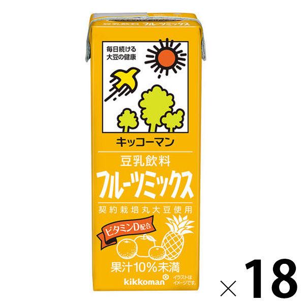 キッコーマン 豆乳飲料 フルーツミックス 200ml 1箱（18本入）