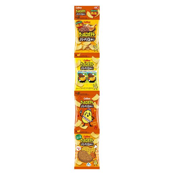 サッポロポテト バーベＱあじ ミニ 9g×4連 食べきり 小袋 小分け お配り向け   1個 カルビ...