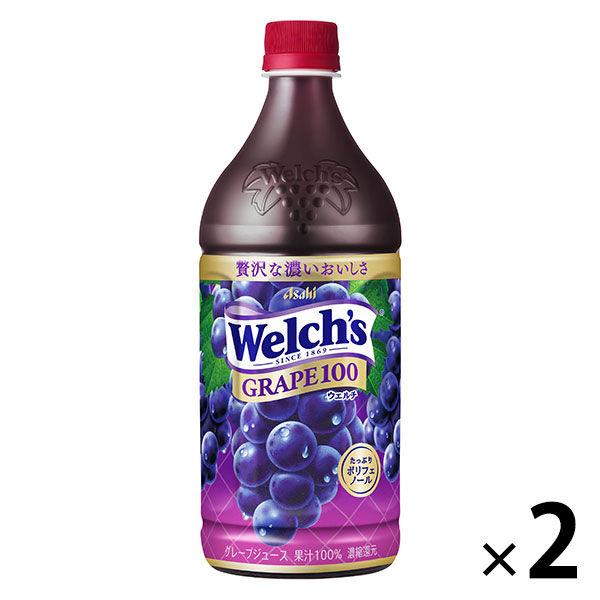 アサヒ飲料　ウェルチグレープ100　800ｇ　1セット（2本）