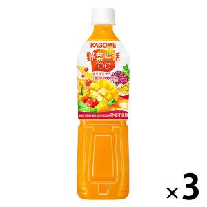 カゴメ 野菜生活100 マンゴーサラダ スマートPET 720ml 1セット（3本） 野菜ジュース