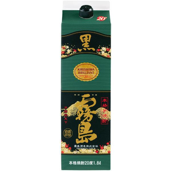 黒霧島　20度　1.8Ｌ　パック　1本　芋焼酎　霧島酒造