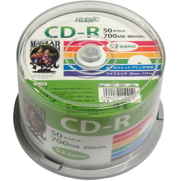 磁気研究所 HIDISC CD-R データ用 52倍速 スピンドル HDCR80GP50 1パック（...