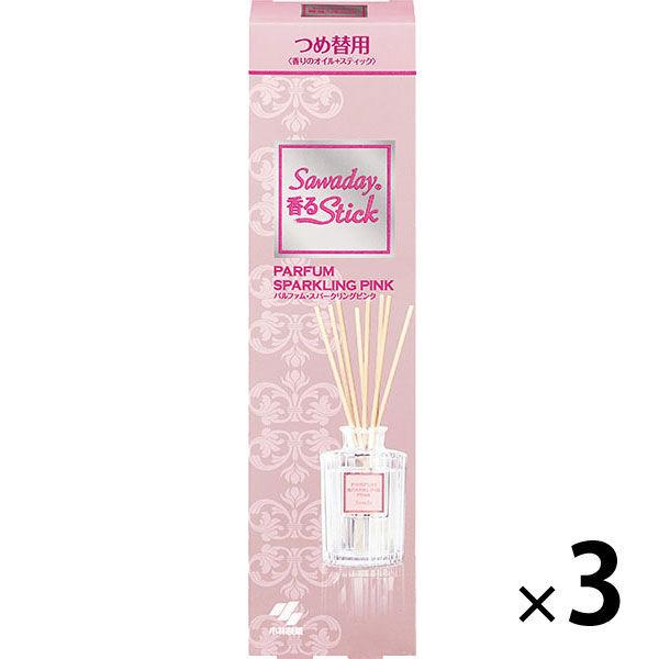 サワデー香るスティック パルファム スパークリングピンク 玄関 部屋用 芳香剤 詰め替え用 70ml...