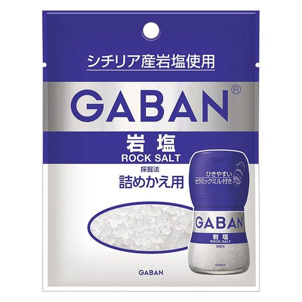 GABAN ギャバン ミル付き岩塩　詰め替え用袋 1セット（2個入） ハウス食品