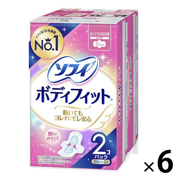 ナプキン ソフィ ボディフィット ふつうの日用 羽つき (210/21cm) 1セット (20枚×2...