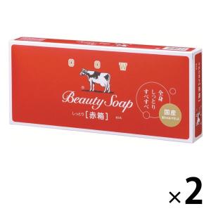 カウブランド 赤箱 ローズ調の香り 90g 2パック（12個入） 牛乳石鹸共進社