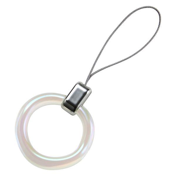 リングストラップ スマホ ストラップ 落下防止 ＆me オーロラシルバー P-STFCRACR エレ...