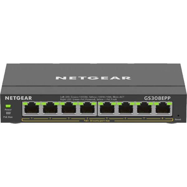 【アウトレット】NETGEAR SOHO/家庭向けPoE+対応 (123W) ギガビット8ポートアン...