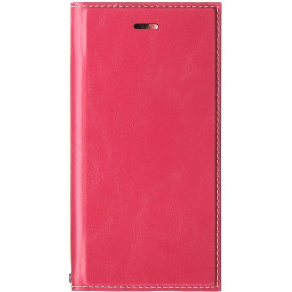 MSソリューションズ iPhone XS/iPhone X 薄型PUレザーフラップケース ピンク L...