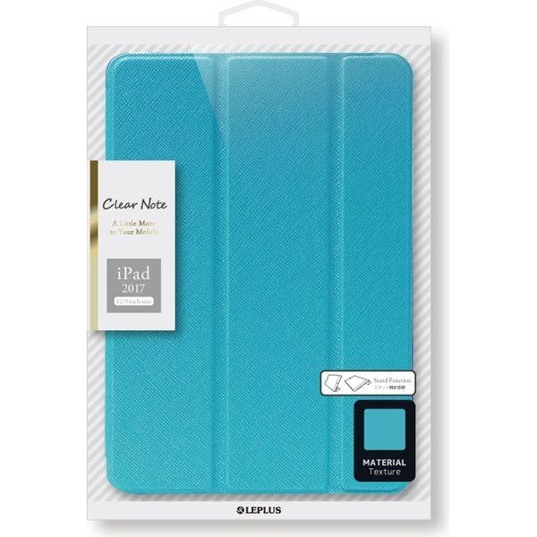 MSソリューションズ iPad Pro 12.9inch 背面クリアフラップケース ブルー LP-I...