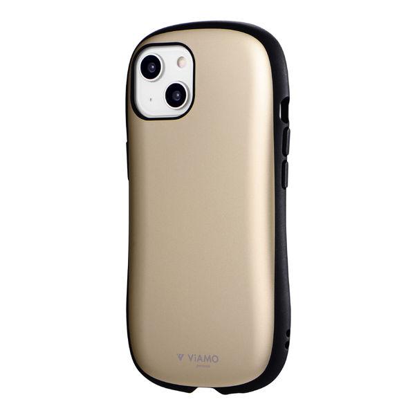 MSソリューションズ iPhone 14/13 耐衝撃ハイブリッドケース メタルシャンパン LN-I...