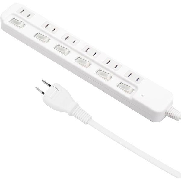 ハート電機サービス 断線に強いスイッチタップ6個口1.5m ETA-KS615RD 1個