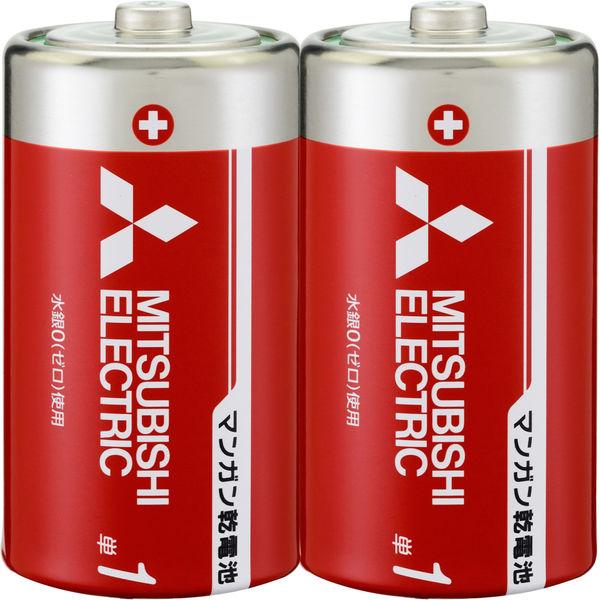 三菱電機 マンガン「赤」単1×2本 R20PD/2S 1パック