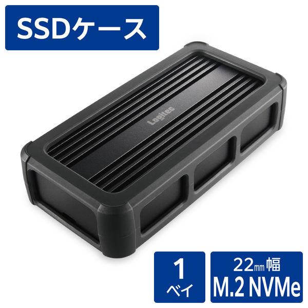 ロジテック SSDケース/USB4 PCIeトンネリング対応/NVMe規格M.2 SSD(最大4TB...