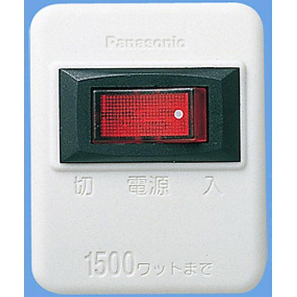 パナソニック スイッチ付タップ・W・1コ口 WHS2001WP 1個
