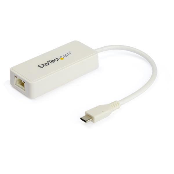 【アウトレット】USB Type-C 有線LANアダプタ ホワイト USB-Aポート付属 USB-C...