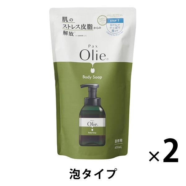 パックスオリー ボディーソープ 詰め替え 400ml 2個 太陽油脂【泡タイプ】