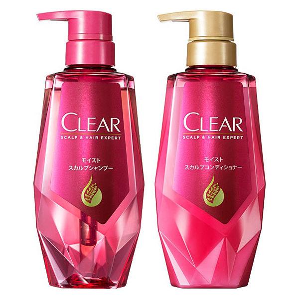 クリア(CLEAR) モイスト スカルプシャンプー＆コンディショナー ポンプセット（各370g） ユ...