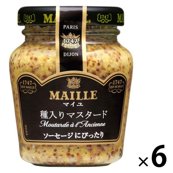 MAILLE（マイユ） 種入りマスタード 103g 6個