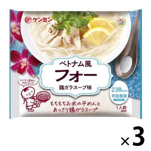 米めん 米粉専家 ベトナム風フォー 68.9g 1セット（3個） 238kcal ケンミン食品