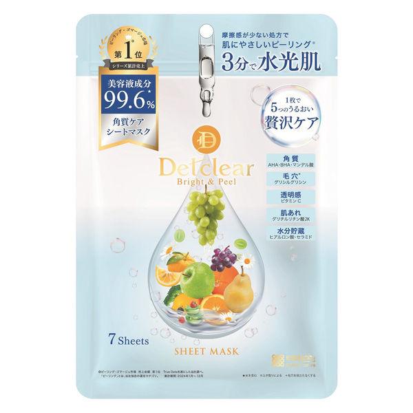DETクリア ブライト＆ピール シートマスク 7枚入 フェイスパック 明色化粧品