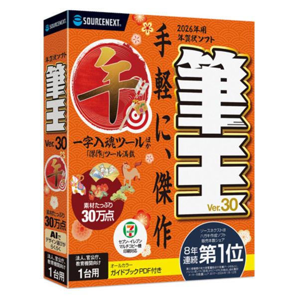 ソースネクスト 筆王Ver.30 法人・官公庁・教育機関向け1台用 0000355830 1個