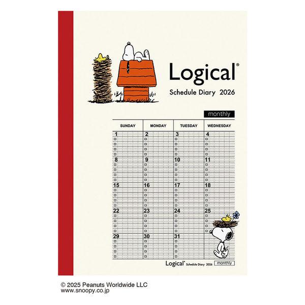 【アウトレット】【2026年度版手帳】ナカバヤシ ロジカルダイアリー月間ノートタイプP B6 ピーナ...