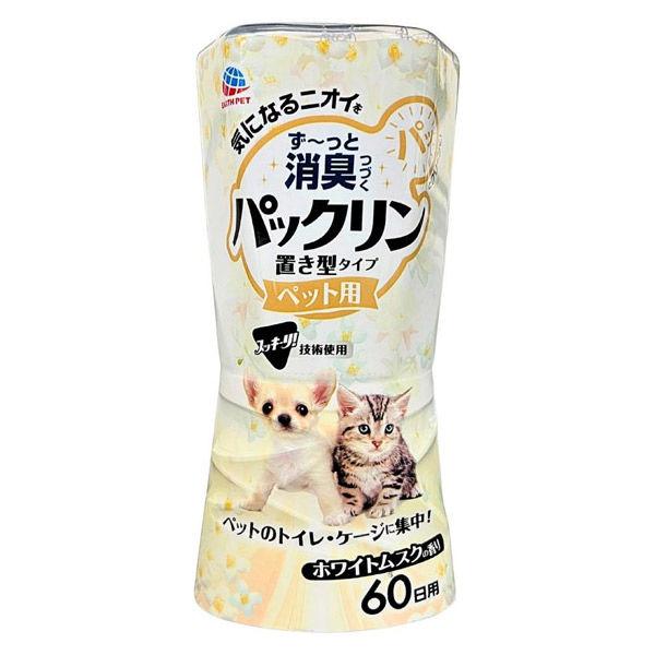 パックリン 置き型タイプ ペット用 60日用 ホワイトムスクの香り 国産 400ml 1個 アース・...