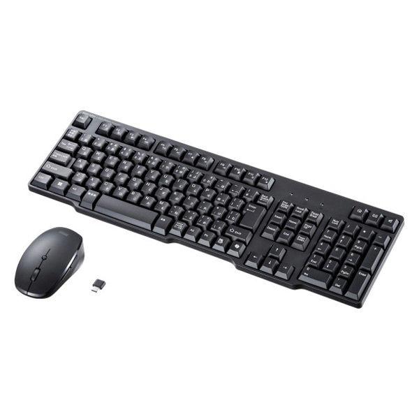 サンワサプライ 静音マウス付き2.4GHzワイヤレスキーボード(TypeーC接続) SKB-WL40...