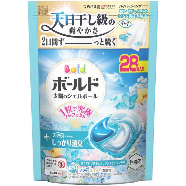 ボールド 洗濯洗剤 太陽のジェルボール 4 in 1 爽やかおひさまとフレッシュサボンの香り 詰め替...