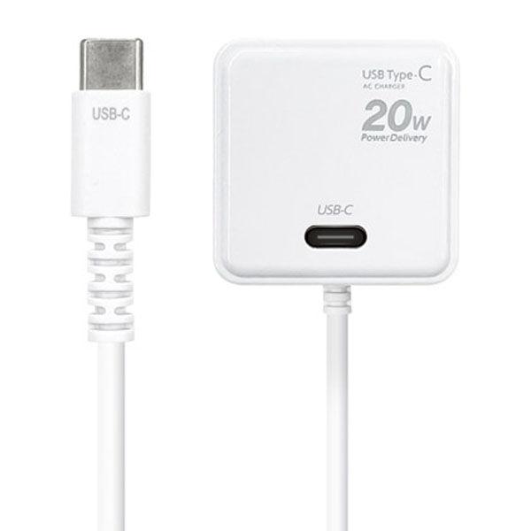 エアージェイ PD20W対応AC充電器直付けTYPE-C type-Cポート付き AKJ-PD20C...