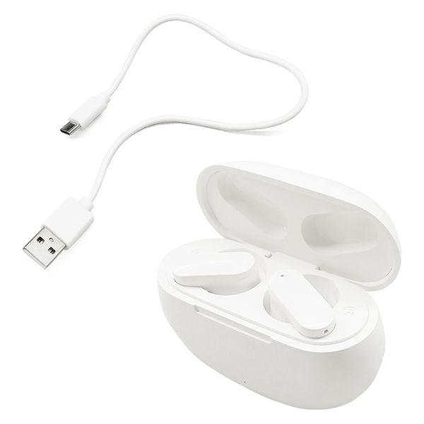 エアージェイ Bluetooth完全ワイヤレスイヤホン EggPods WH ABT-AP8 1個組