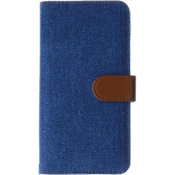 MSソリューションズ iPhone XS/iPhone X デニムブックケース インディゴA LP-...