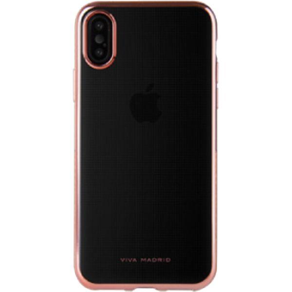 MSソリューションズ iPhone XS/X シェル型ケース/メタルソフト/Rose Gold IP...