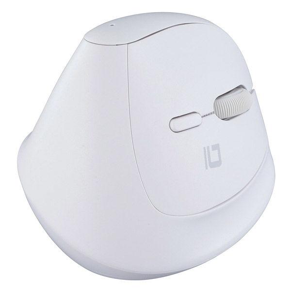 ナカバヤシ 無線静音 ミニエルゴ 5ボタン BlueLEDマウス ホワイト MUS-RKF222W ...