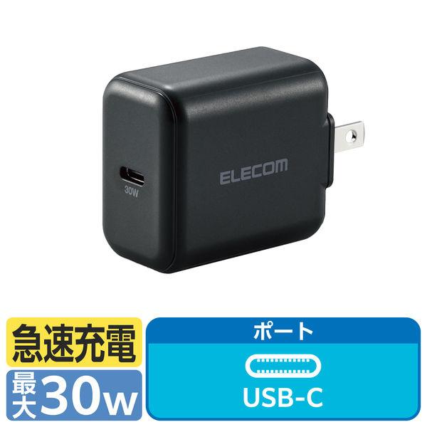 エレコム PD 充電器 30W USB タイプC 1ポート スイングプラグ PSE ブラック ACD...